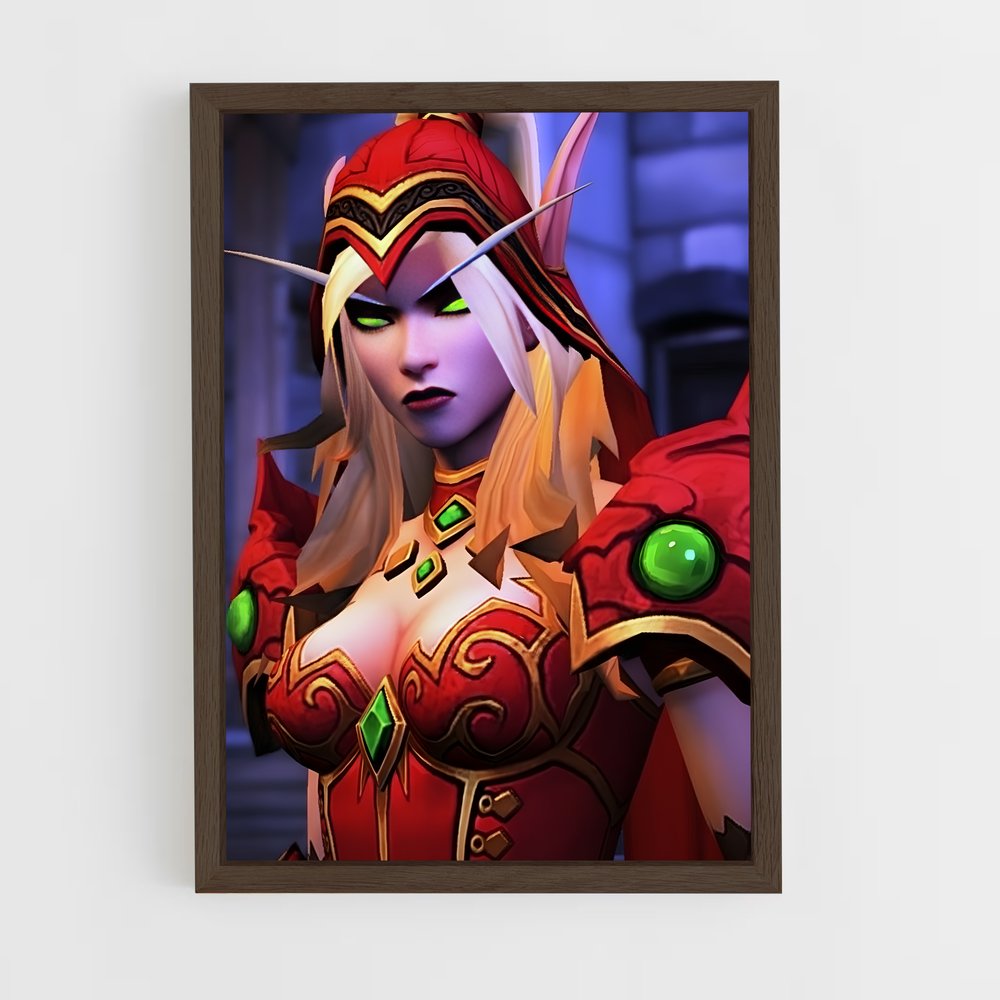 Poster L'Enchantresse Émeraude – affiche World of Warcraft (vue 5)